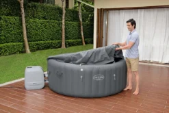 Lay-z Spa Lay-Z-Spa® HydroJet Pro Santorini - 7 Person Inflatable Hot Tub -Blue Wave Supplies 03Cover 9b3c3705 dc9e 4759 92b1 51926c484ec2