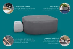 Lay-z Spa Lay-Z-Spa® EnergySense™ - 180cm Square Thermal Hot Tub Cover -Blue Wave Supplies 03Features2