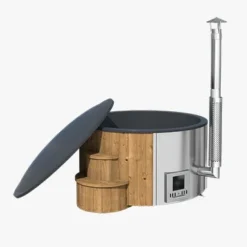 Outdoor Elite - 4 To 6 Person Wood Fired Hot Tub -Blue Wave Supplies 41