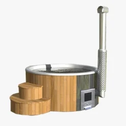 Outdoor Elite - 4 To 6 Person Wood Fired Hot Tub -Blue Wave Supplies 42