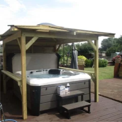 Outdoor Santorini - 5 Person Hot Tub With Gazebo Package 30 Outdoor Santorini - 5 Person Hot Tub With Gazebo Package -Blue Wave Supplies 5 1