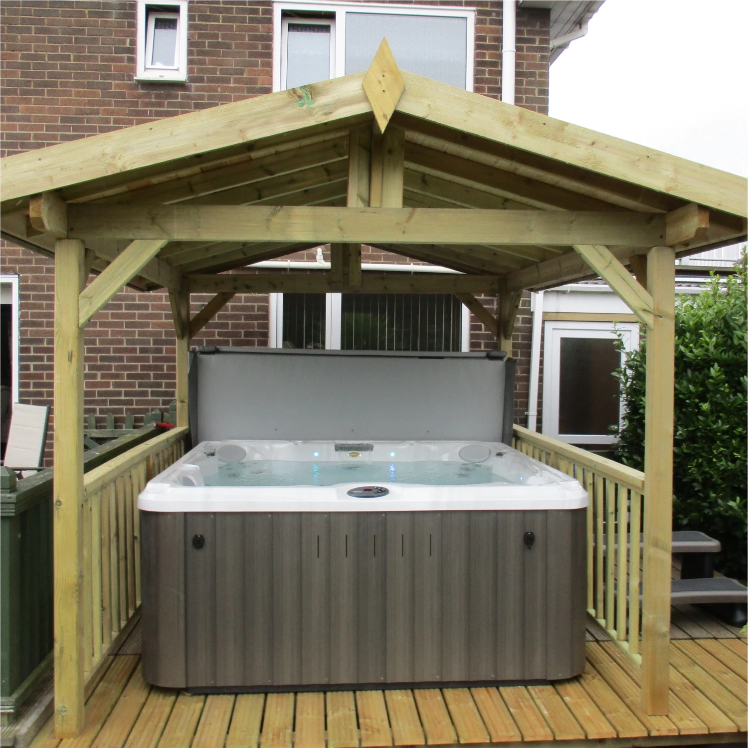 Jacuzzi® J235™ - 5-6 Person Hot Tub With Gazebo Package 1 Jacuzzi® J235™ - 5-6 Person Hot Tub With Gazebo Package