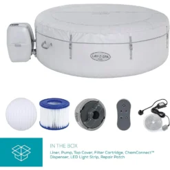 Lay-z Spa Lay-Z-Spa® AirJet Paris - 6 Person Inflatable Hot Tub -Blue Wave Supplies 60013 SPA 7 Supersize