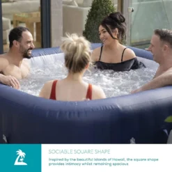 Lay-z Spa Lay-Z-Spa® AirJet Hawaii - 6 Person Inflatable Hot Tub -Blue Wave Supplies 60021 SPA 5 Supersize
