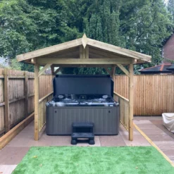 Apex Wooden Hot Tub Gazebo With Roof -Blue Wave Supplies ApexGazebo 2