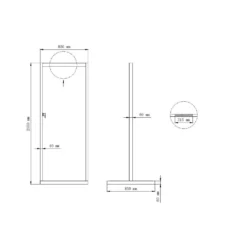 Zen Black Outdoor Shower With Wood Effect Base 11 Zen Black Outdoor Shower With Wood Effect Base -Blue Wave Supplies BeBa 28529 6 Supersize