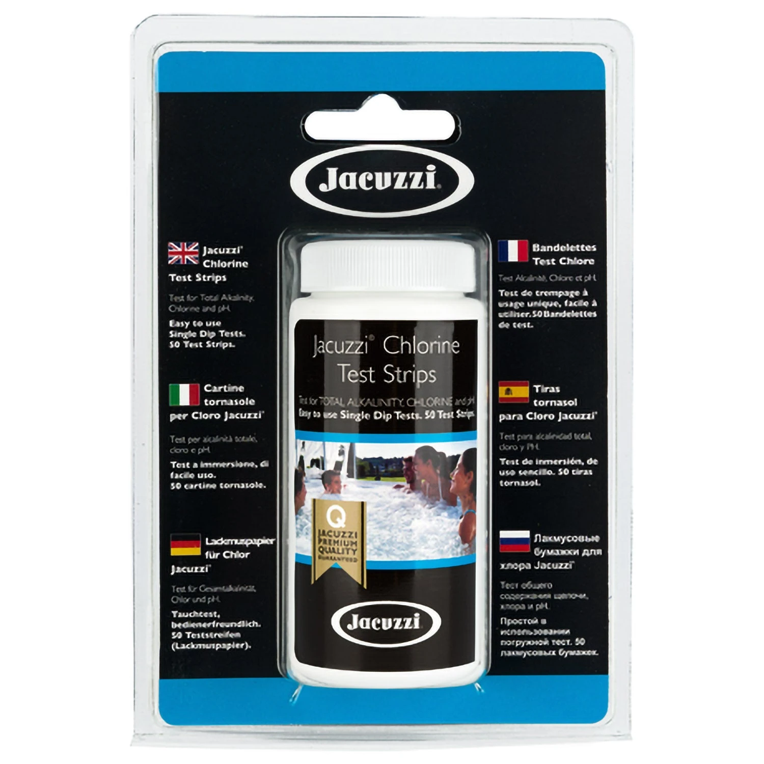 Jacuzzi® Hot Tub Chlorine Test Strips - Pack Of 50 3 Jacuzzi® Hot Tub Chlorine Test Strips - Pack Of 50 - Image 3