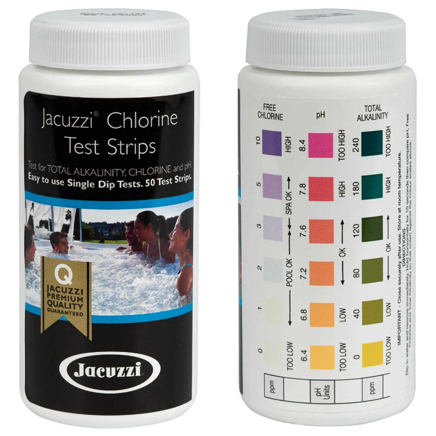Jacuzzi® Hot Tub Chlorine Test Strips - Pack Of 50 1 Jacuzzi® Hot Tub Chlorine Test Strips - Pack Of 50