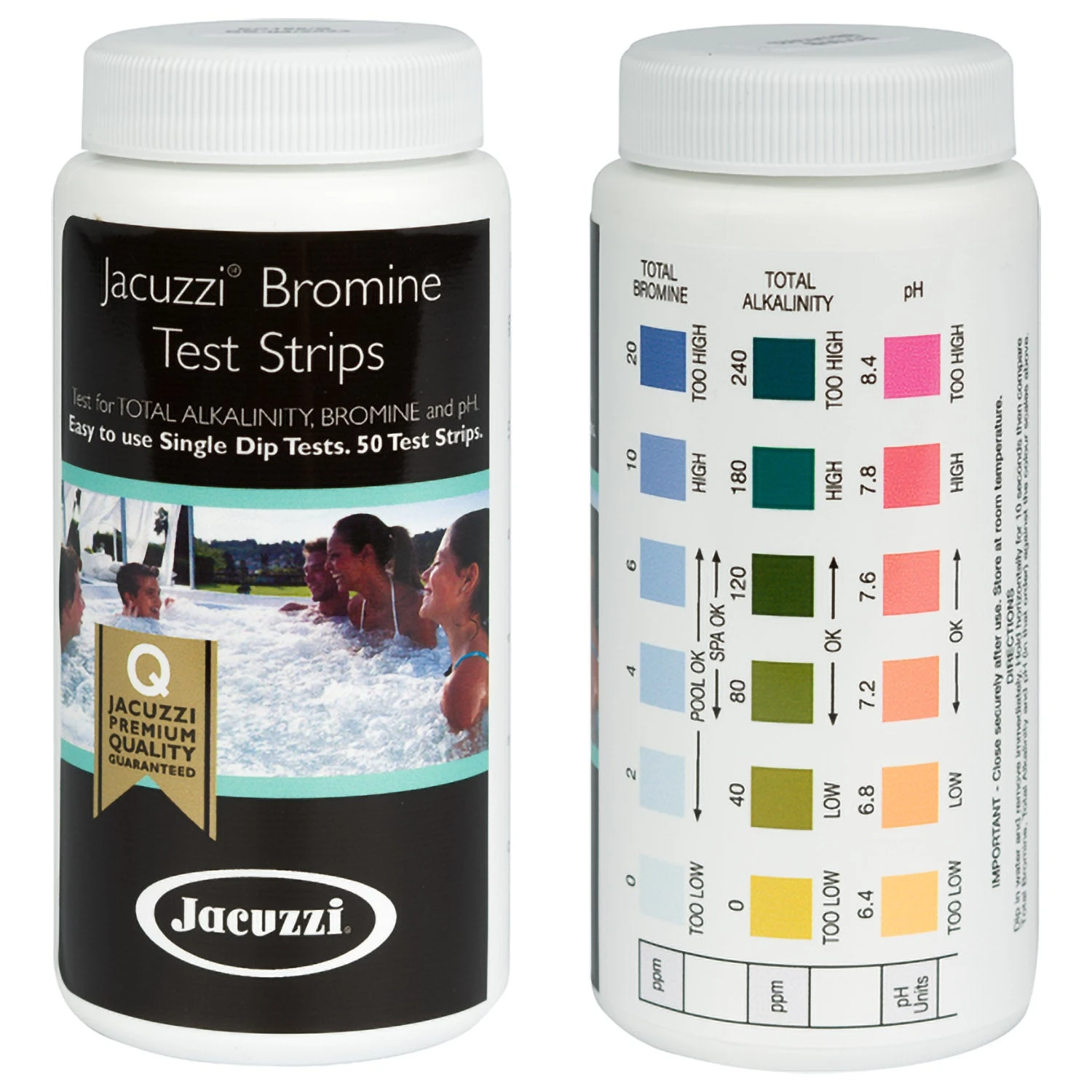 Jacuzzi® Hot Tub Bromine Test Strips - Pack Of 50 1 Jacuzzi® Hot Tub Bromine Test Strips - Pack Of 50
