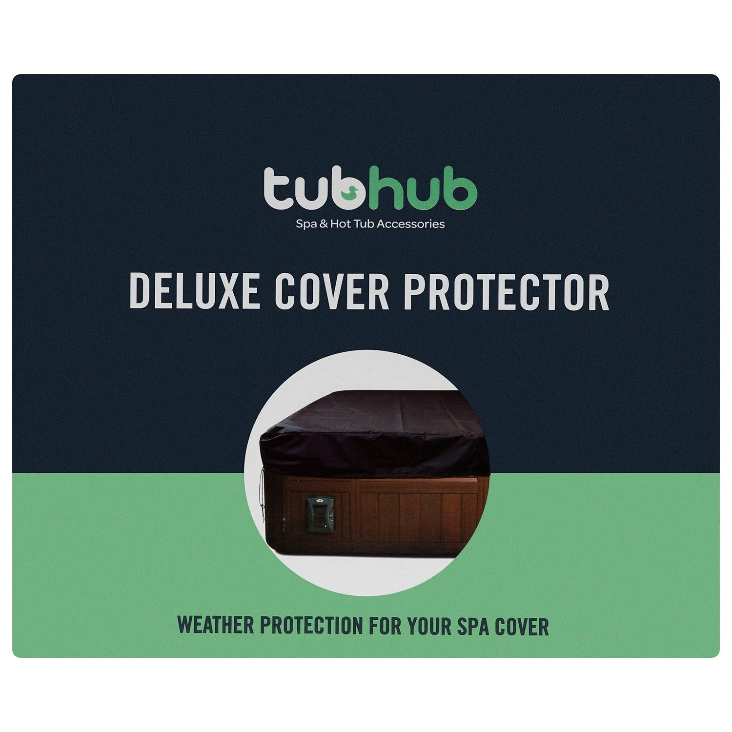 Tubhub Deluxe Hot Tub Cover Cap Protector 2 Tubhub Deluxe Hot Tub Cover Cap Protector - Image 2