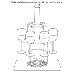 Hot Tub Party Grip 'O' Wine Cooler -Blue Wave Supplies Grip o cooler 3