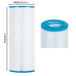 HTF0150 50sq Ft Hot Tub Filter - Arctic, Coyote Spas, Outdoor Fun, Life, Style -Blue Wave Supplies HTF0150 Filter dims