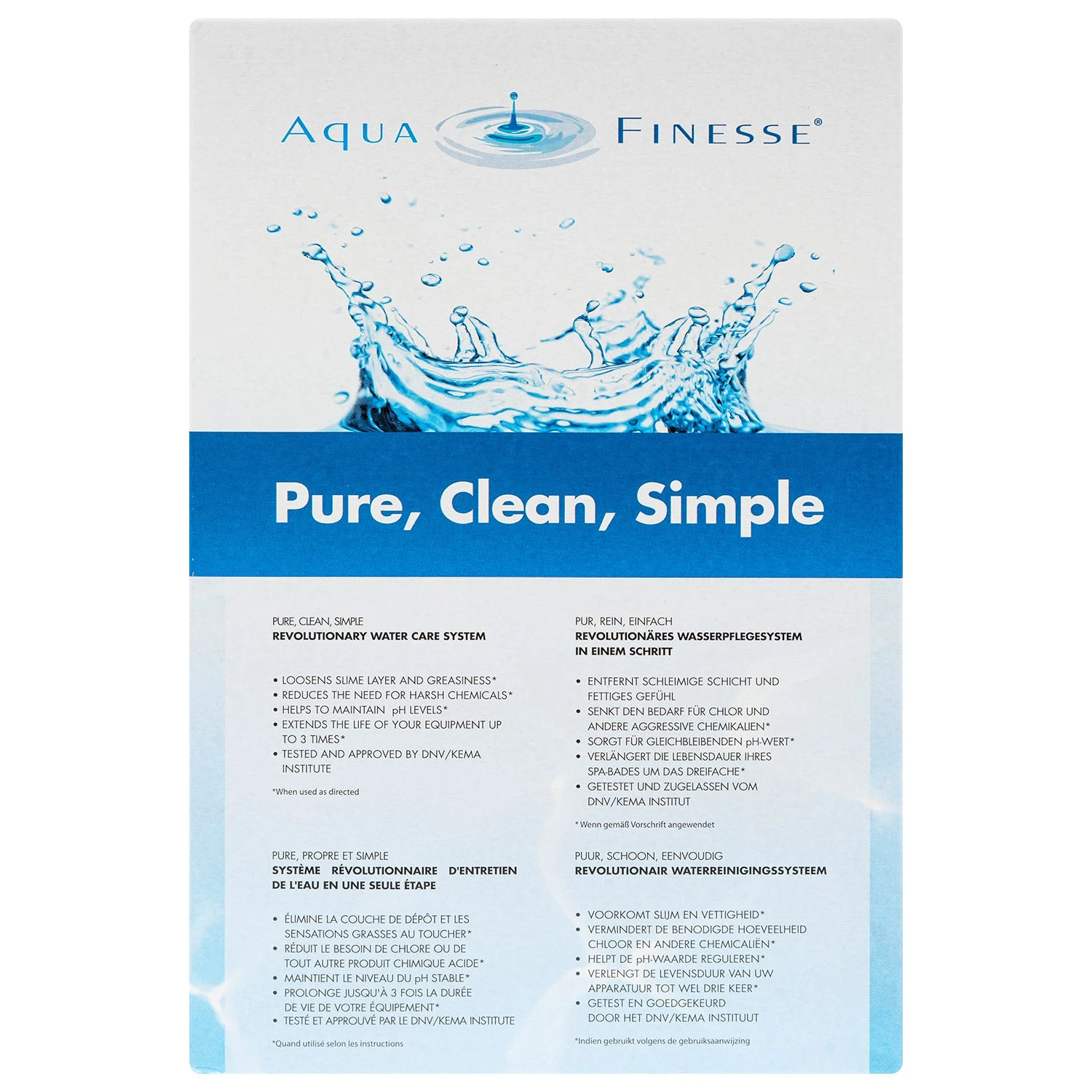 AquaFinesse Hot Tub Water Care With Moisturiser Pack - Tablet 6 AquaFinesse Hot Tub Water Care With Moisturiser Pack - Tablet - Image 6