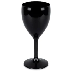 Hot Tub Safe Black Wine Glass