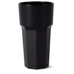 Hot Tub Safe Large Black Tumbler Glass