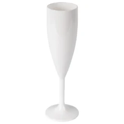 Hot Tub Safe White Champagne Glass