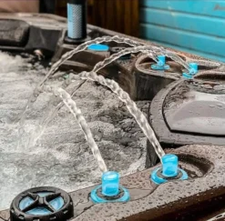 Outdoor Infinity - 6 Person Hot Tub With 1 Lounger -Blue Wave Supplies InfinityHotTub 11