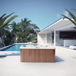 Jacuzzi® J235™ / J235IP™ - 6 Person Hot Tub With 1 Lounger -Blue Wave Supplies JHT J235 Lifestyle NoVentssquare