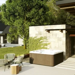 Jacuzzi® J235™ / J235IP™ - 6 Person Hot Tub With 1 Lounger -Blue Wave Supplies JHT J235 Lifestyle Silverwoodsquare