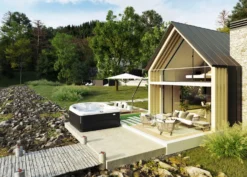 Jacuzzi® J485IP™ - 7 Person Hot Tub -Blue Wave Supplies JHT J485 Lifestyle SmokedEbony V3 2000x1429 97e5a9dd a203 48c6 ac2f a107379a13e6