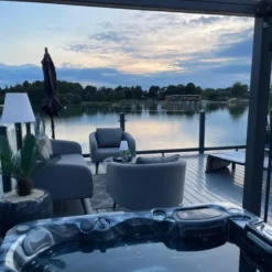 Bespoke Velarium Metal Hot Tub Gazebo With Waterproof Retracting Canopy Roof -Blue Wave Supplies OutdoorHaze VelariumGazebo2Square 111af573 73cb 4905 9e86 ab1fca1df3e1