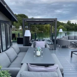 Outdoor Haze - 6 Person Hot Tub With 1 Lounger -Blue Wave Supplies OutdoorHaze VelariumGazebo5Square