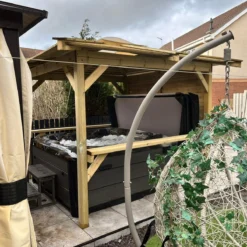 Outdoor Santorini - 5 Person Hot Tub With Gazebo Package 25 Outdoor Santorini - 5 Person Hot Tub With Gazebo Package -Blue Wave Supplies OutdoorLookwithBrentano Rackley3Square bad84285 ba77 4372 b900 bdf8d4490e92