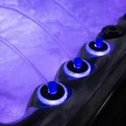 Outdoor Refresh - 6 Person Hot Tub With 1 Lounger -Blue Wave Supplies OutdoorRefreshSquare 11