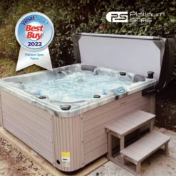 Outdoor Palma - 6 Person Hot Tub With 1 Lounger -Blue Wave Supplies Platinum Palma BestBuy2022