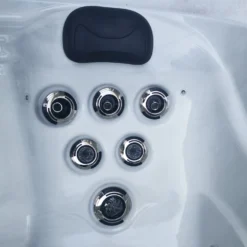 Outdoor Santorini - 5 Person Hot Tub With 1 Lounger -Blue Wave Supplies Santoriniheadcloseup4 74a2eb64 5dc5 4b66 9979 02693f3b6c85 scaled