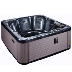 Outdoor Haze - 6 Person Hot Tub With 1 Lounger -Blue Wave Supplies Side Haze