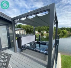 Outdoor Haze - 6 Person Hot Tub With 1 Lounger -Blue Wave Supplies VelariumGazebowithOutdoorHazeHC 6624be00 3114 4a6a a02d 3e26c7d008a9