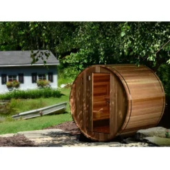 Deluxe 185 - 4 To 5 Person Indoor/Outdoor Barrel Sauna 11 Deluxe 185 - 4 To 5 Person Indoor/Outdoor Barrel Sauna -Blue Wave Supplies barrel sauna outdoors f16db8dd 0841 4c5c 8f62 05eaaef604be